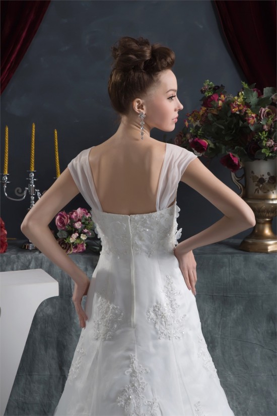 Amazing A-Line Satin Lace Straps Wedding Dresses 2030569 Amazing A-Line Satin Lace Straps Wedding Dresses 2030569