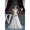 Amazing A-Line Satin Lace Straps Wedding Dresses 2030569