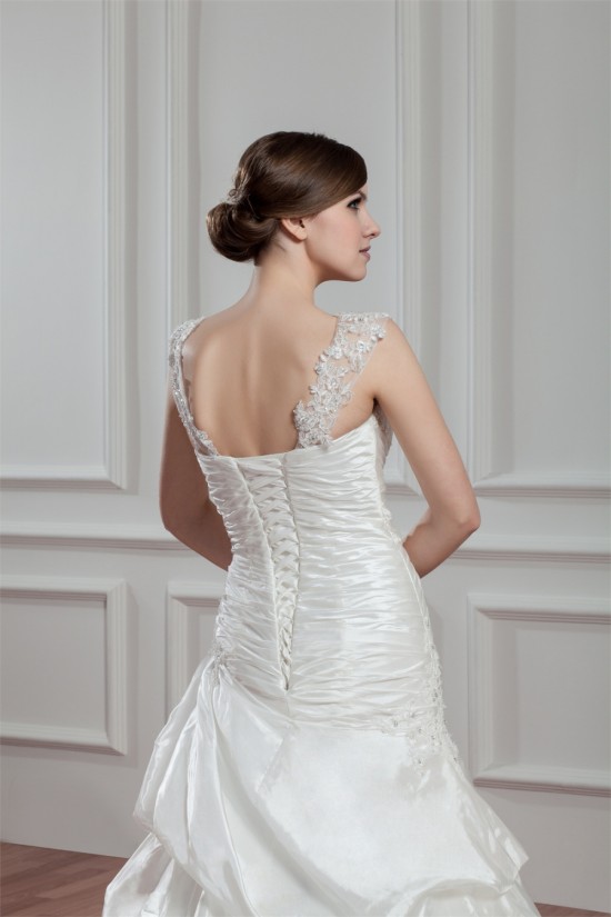 Amazing A-Line Sleeveless Illusion Sleeves Taffeta Lace Wedding Dresses 2030571 Amazing A-Line Sleeveless Illusion Sleeves Taffeta Lace Wedding Dresses 2030571