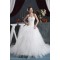 Amazing Satin Fine Netting Sleeveless Sweetheart Wedding Dresses 2030574