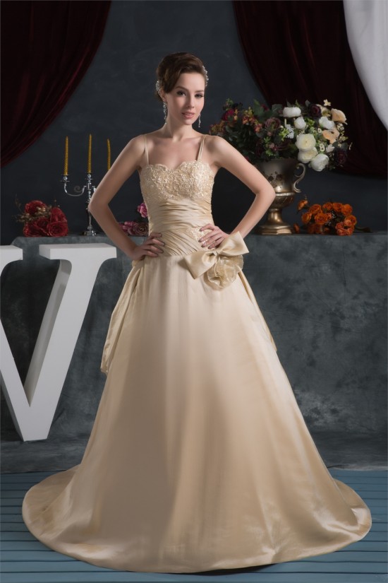 Amazing Satin Taffeta Sleeveless Spaghetti Straps Lace Wedding Dresses 2030578 Amazing Satin Taffeta Sleeveless Spaghetti Straps Lace Wedding Dresses 2030578