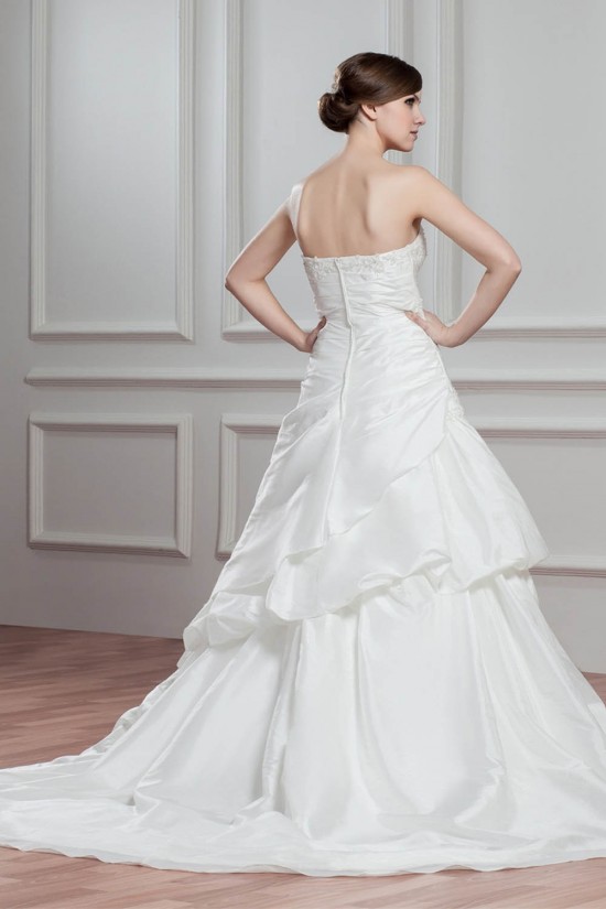 Amazing Sleeveless A-Line Taffeta Sweetheart Wedding Dresses 2030581 Amazing Sleeveless A-Line Taffeta Sweetheart Wedding Dresses 2030581