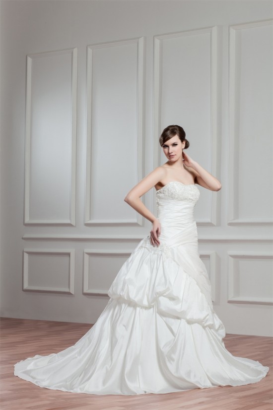 Amazing Sleeveless A-Line Taffeta Sweetheart Wedding Dresses 2030581 Amazing Sleeveless A-Line Taffeta Sweetheart Wedding Dresses 2030581