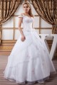 Amazing Ball Gown Off-the-Shoulder Satin Organza Wedding Dresses 2030583