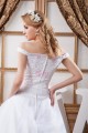 Amazing Ball Gown Off-the-Shoulder Satin Organza Wedding Dresses 2030583