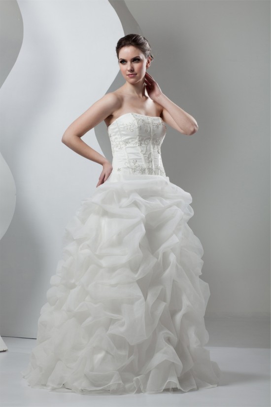 Amazing Soft Sweetheart Satin Organza Sleeveless Wedding Dresses 2030587 Amazing Soft Sweetheart Satin Organza Sleeveless Wedding Dresses 2030587