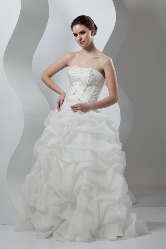 Amazing Soft Sweetheart Satin Organza Sleeveless Wedding Dresses 2030587 Amazing Soft Sweetheart Satin Organza Sleeveless Wedding Dresses 2030587