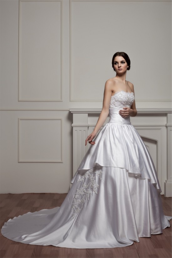 Amazing Soft Sweetheart Satin A-Line Beaded Lace Wedding Dresses 2030588 Amazing Soft Sweetheart Satin A-Line Beaded Lace Wedding Dresses 2030588