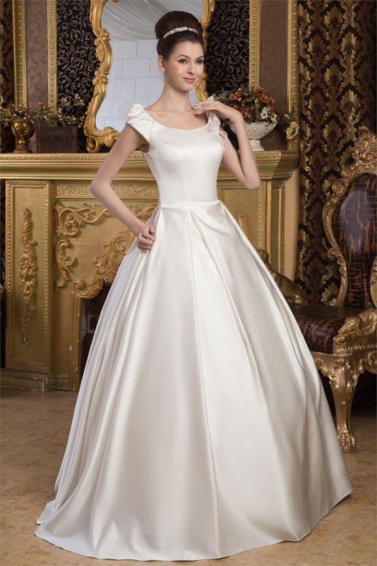Amazing Straps Satin Netting Sleeveless A-Line Wedding Dresses 2030591 Amazing Straps Satin Netting Sleeveless A-Line Wedding Dresses 2030591