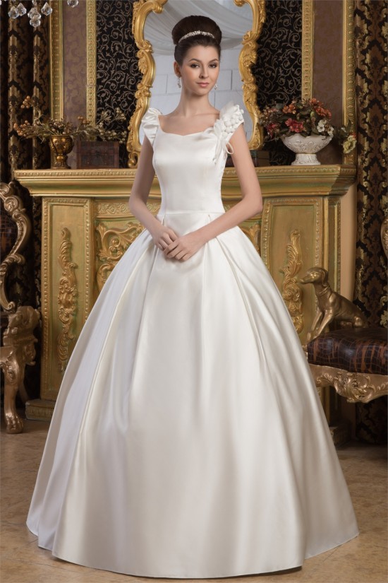 Amazing Straps Satin Netting Sleeveless A-Line Wedding Dresses 2030591 Amazing Straps Satin Netting Sleeveless A-Line Wedding Dresses 2030591