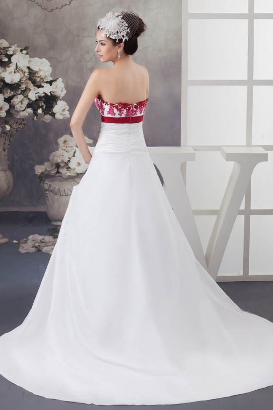 Amazing Sweetheart A-Line Sleeveless Satin Taffeta Wedding Dresses 2030592 Amazing Sweetheart A-Line Sleeveless Satin Taffeta Wedding Dresses 2030592