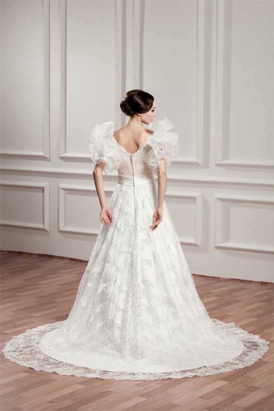 attractive A-Line Satin Lace Sleeveless Straps Reception Wedding Dresses 2030595 attractive A-Line Satin Lace Sleeveless Straps Reception Wedding Dresses 2030595