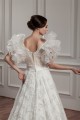 attractive A-Line Satin Lace Sleeveless Straps Reception Wedding Dresses 2030595