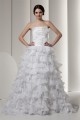 attractive Satin Strapless A-Line Sleeveless Wedding Dresses 2030597