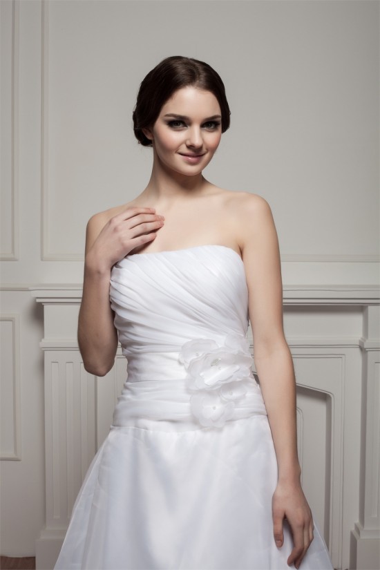 attractive Strapless Sleeveless Satin A-Line Wedding Dresses 2030599 attractive Strapless Sleeveless Satin A-Line Wedding Dresses 2030599