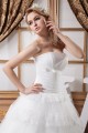 Ball Gown Satin Lace Fine Netting Strapless New Arrival Wedding Dresses 2030602