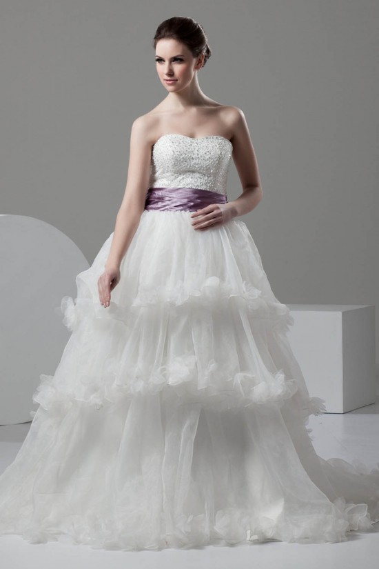 Ball Gown Satin Organza Sweetheart Sleeveless New Arrival Wedding Dresses 2030603 Ball Gown Satin Organza Sweetheart Sleeveless New Arrival Wedding Dresses 2030603