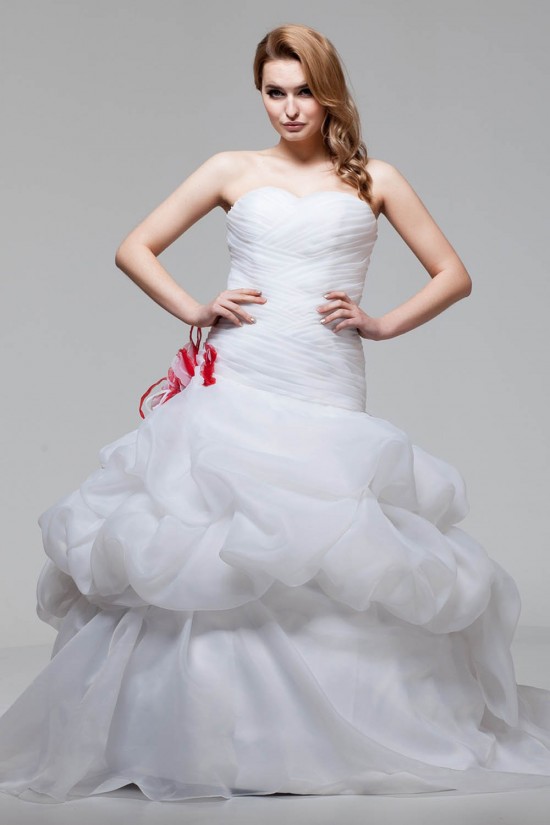 Ball Gown Satin Organza Sweetheart Sleeveless New Arrival Wedding Dresses 2030604 Ball Gown Satin Organza Sweetheart Sleeveless New Arrival Wedding Dresses 2030604