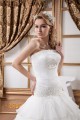 Ball Gown Sleeveless Satin Crunched Organza New Arrival Wedding Dresses 2030606