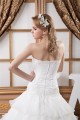Ball Gown Sleeveless Satin Crunched Organza New Arrival Wedding Dresses 2030606