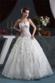Ball Gown Sleeveless Satin Organza Fine Netting Lace Wedding Dresses 2030607