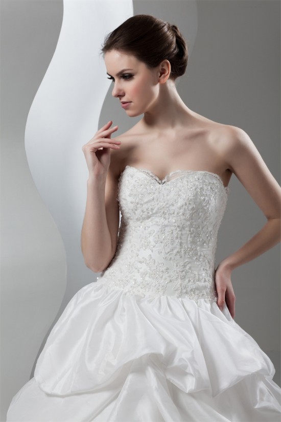 Ball Gown Sweetheart Sleeveless Lace Taffeta Lace Wedding Dresses 2030611 Ball Gown Sweetheart Sleeveless Lace Taffeta Lace Wedding Dresses 2030611