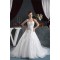A-Line Sweetheart Sleeveless Satin Satin Organza Lace Wedding Dresses 2030612