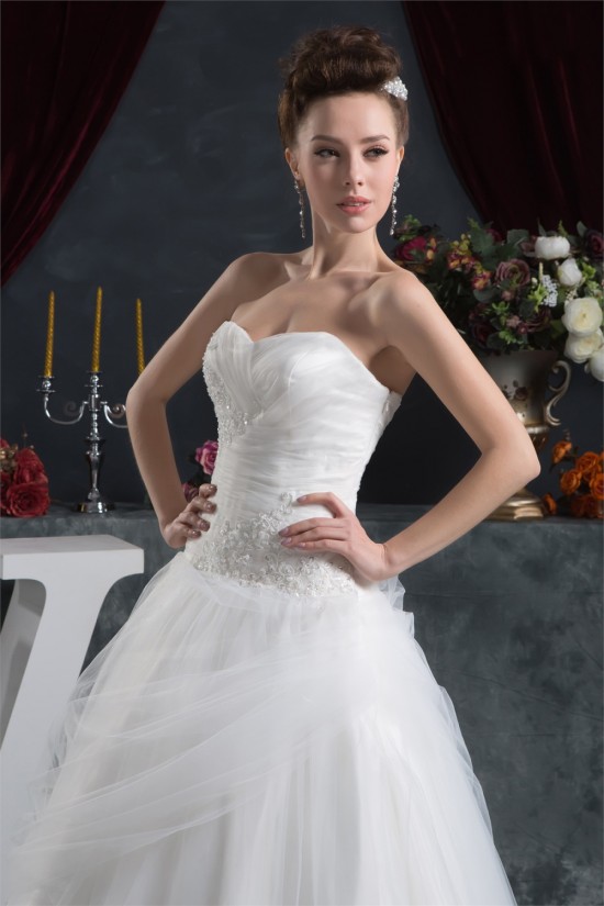 Beading Satin Fine Netting Sleeveless Ball Gown New Arrival Wedding Dresses 2030613 Beading Satin Fine Netting Sleeveless Ball Gown New Arrival Wedding Dresses 2030613