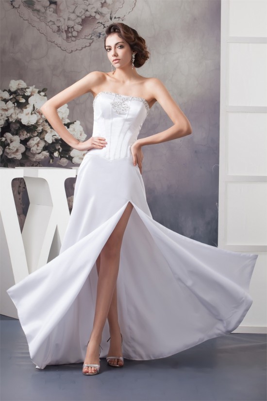 Beautiful A-Line Sleeveless Strapless Beaded Wedding Dresses 2030618 Beautiful A-Line Sleeveless Strapless Beaded Wedding Dresses 2030618