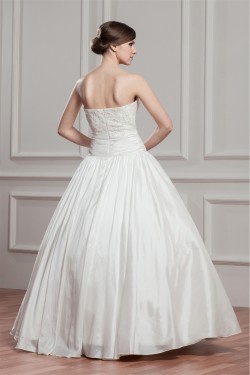 Beautiful Ball Gown Sleeveless Sweetheart Taffeta Wedding Dresses 2030623