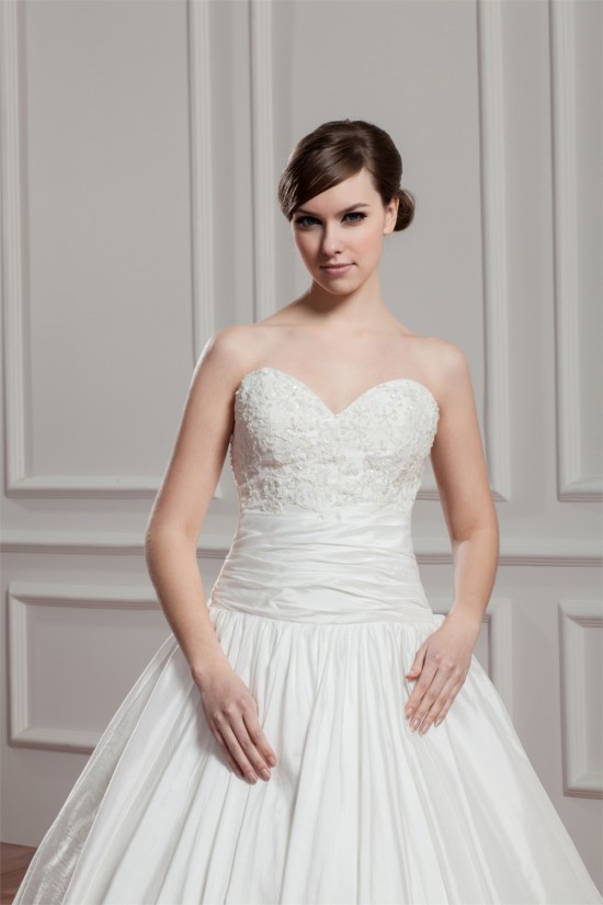 Beautiful Ball Gown Sleeveless Sweetheart Taffeta Wedding Dresses 2030623 Beautiful Ball Gown Sleeveless Sweetheart Taffeta Wedding Dresses 2030623
