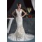 Beautiful Mermaid/Trumpet Straps Satin Wedding Dresses 2030624