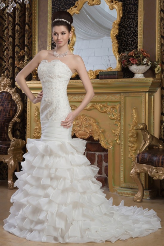 Beautiful Satin Sweetheart Princess Sleeveless Wedding Dresses 2030627 Beautiful Satin Sweetheart Princess Sleeveless Wedding Dresses 2030627
