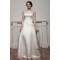 Beautiful Sleeveless Portrait Satin Fine Netting A-Line Wedding Dresses 2030630