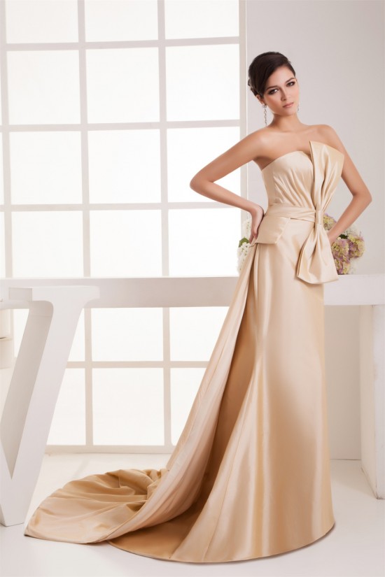 Beautiful Taffeta Mermaid/Trumpet Sleeveless Strapless Wedding Dresses 2030637 Beautiful Taffeta Mermaid/Trumpet Sleeveless Strapless Wedding Dresses 2030637