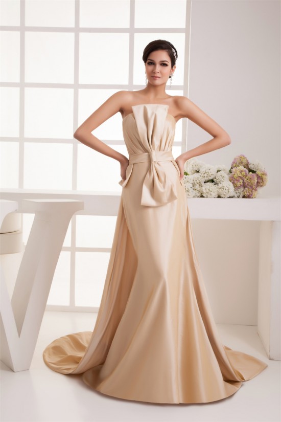 Beautiful Taffeta Mermaid/Trumpet Sleeveless Strapless Wedding Dresses 2030637 Beautiful Taffeta Mermaid/Trumpet Sleeveless Strapless Wedding Dresses 2030637