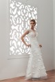 Beautiful V-Neck A-Line Organza Taffeta Wedding Dresses 2030639