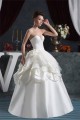 Bowl Ball Gown Sleeveless Satin Taffeta Reception Wedding Dresses 2030640