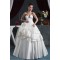 Bowl Ball Gown Sleeveless Satin Taffeta Reception Wedding Dresses 2030640