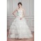 Breathtaking Ball Gown Lace Organza Taffeta Sleeveless Wedding Dresses 2030641