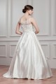 Breathtaking Ball Gown Satin Fine Netting Sheer Sleeveless Wedding Dresses 2030642 Breathtaking Ball Gown Satin Fine Netting Sheer Sleeveless Wedding Dresses 2030642