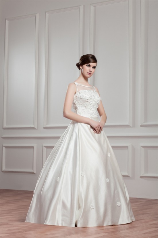 Breathtaking Ball Gown Satin Fine Netting Sheer Sleeveless Wedding Dresses 2030642 Breathtaking Ball Gown Satin Fine Netting Sheer Sleeveless Wedding Dresses 2030642