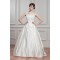 Breathtaking Ball Gown Satin Fine Netting Sheer Sleeveless Wedding Dresses 2030642