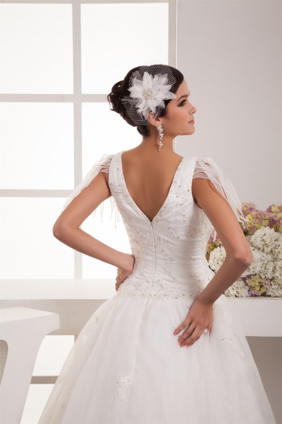 Breathtaking Ball Gown V-Neck Organza Taffeta New Arrival Wedding Dresses 2030643 Breathtaking Ball Gown V-Neck Organza Taffeta New Arrival Wedding Dresses 2030643