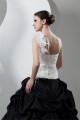 Ball Gown Black White Beading Sleeveless One-Shoulder Wedding Dresses 2030648 Ball Gown Black White Beading Sleeveless One-Shoulder Wedding Dresses 2030648