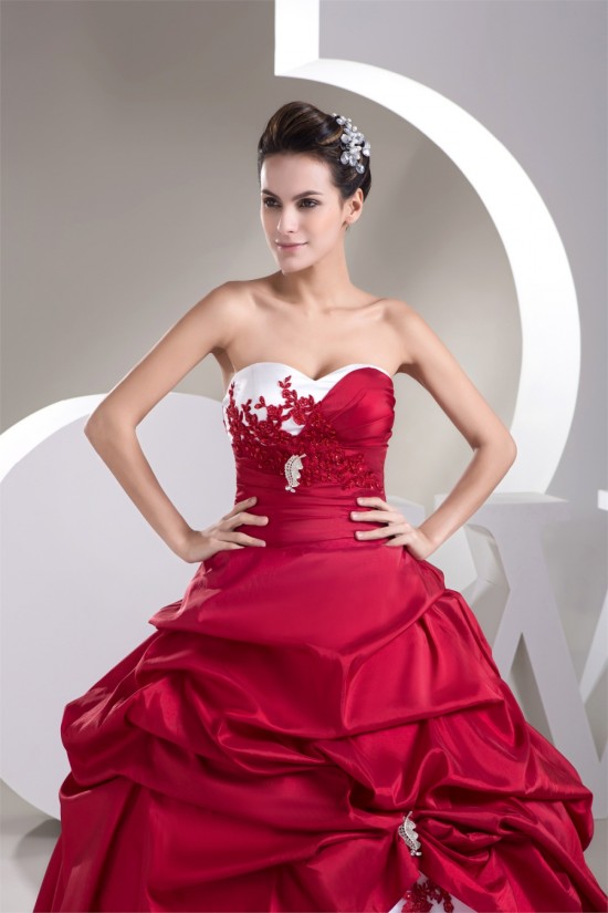 Ball Gown Red White Beading Applique Wedding Dresses 2030649 Ball Gown Red White Beading Applique Wedding Dresses 2030649