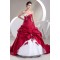 Ball Gown Red White Beading Applique Wedding Dresses 2030649