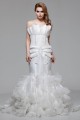 Charming Strapless Satin Organza Mermaid/Trumpet Beaded Wedding Dresses 2030652 Charming Strapless Satin Organza Mermaid/Trumpet Beaded Wedding Dresses 2030652