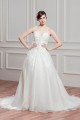 Charming V-Neck Sleeveless Satin Organza A-Line Wedding Dresses 2030653 Charming V-Neck Sleeveless Satin Organza A-Line Wedding Dresses 2030653