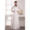 Chiffon Fine Netting A-Line Long Sleeve Beaded Lace Wedding Dresses 2030654